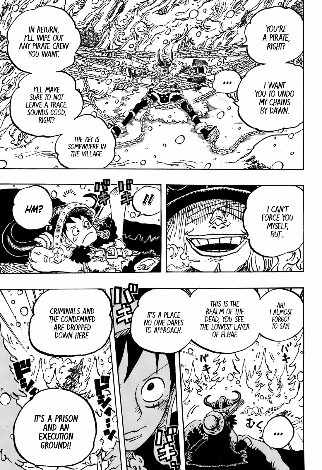 One Piece Manga Chapter 1131 page 5 - Loki in the Underworld