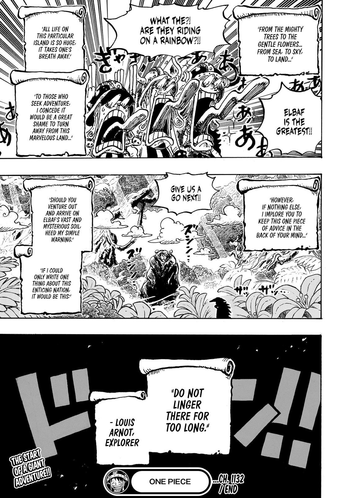 One Piece Manga Chapter 1132 page 15 - Adventure in Elbaph