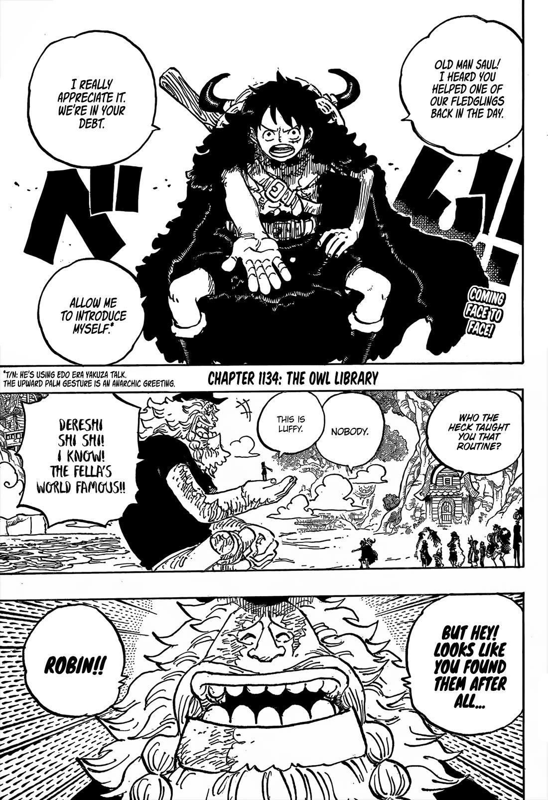 One Piece Manga Chapter 1134 page 2 - The Owl Library