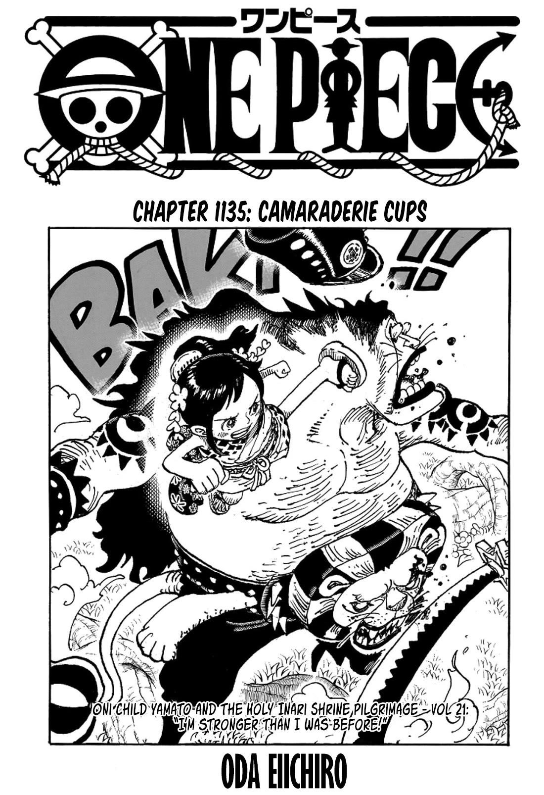 One Piece Manga Chapter 1135 page 1 - Friends' Cups