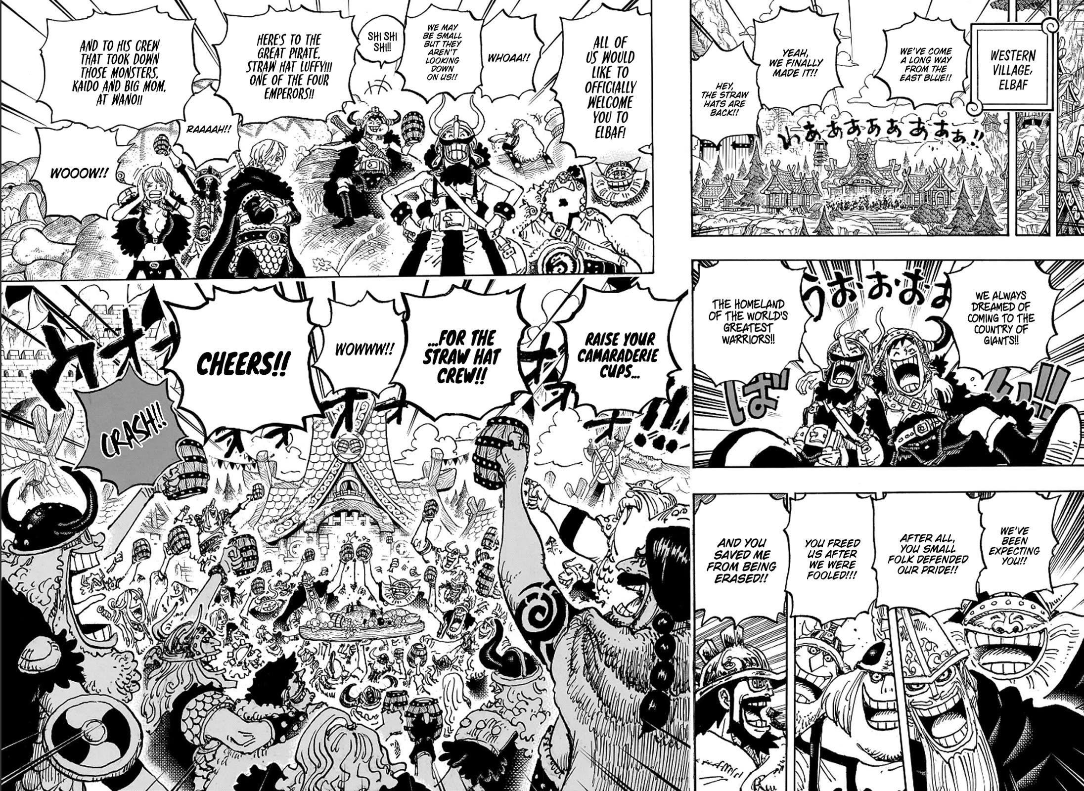 One Piece Manga Chapter 1135 page 12 - Friends' Cups