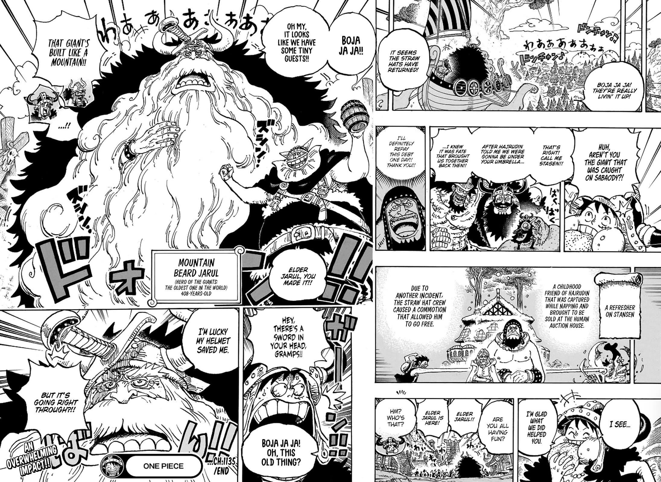 One Piece Manga Chapter 1135 page 13 - Friends' Cups