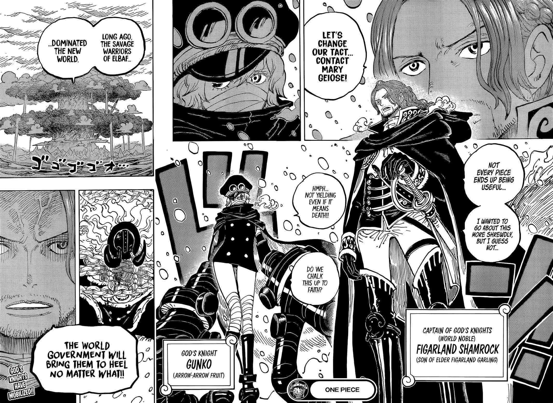 One Piece Manga Chapter 1137 page 15 - Introducing Shamrock