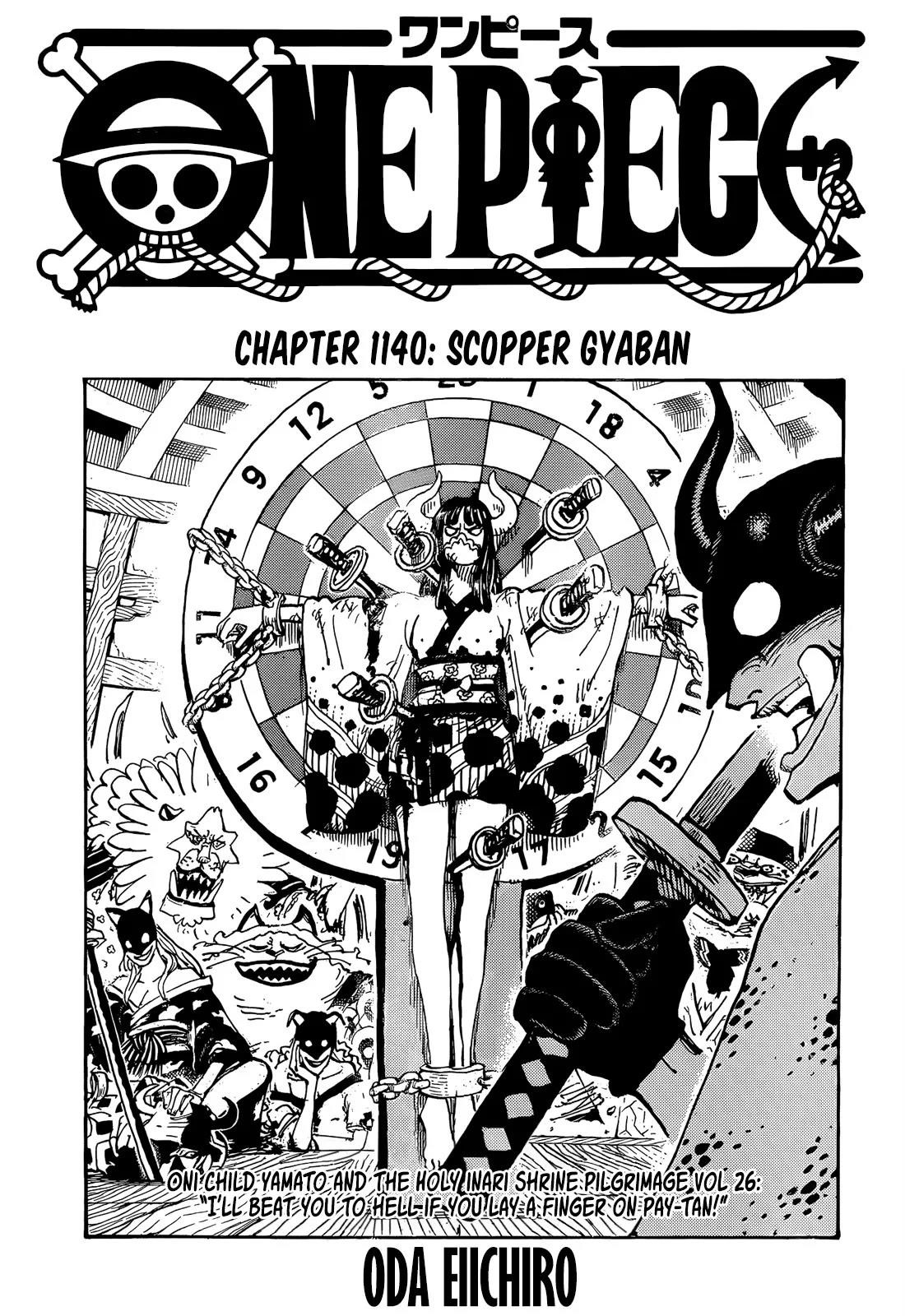 One Piece Manga Chapter 1140 page 1 - Scopper Gaban