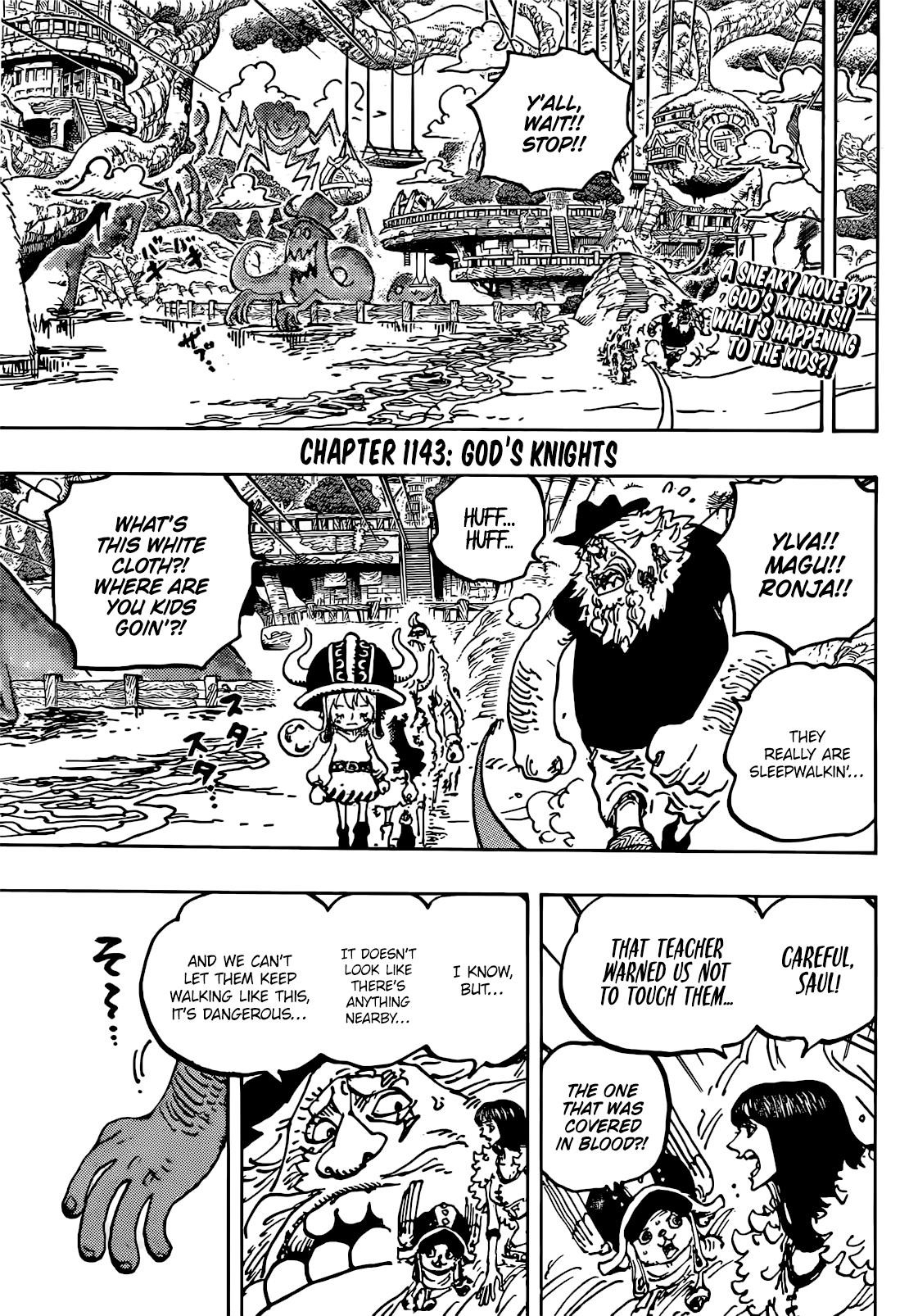 One Piece Manga Chapter 1143 page 2 - Knights of God