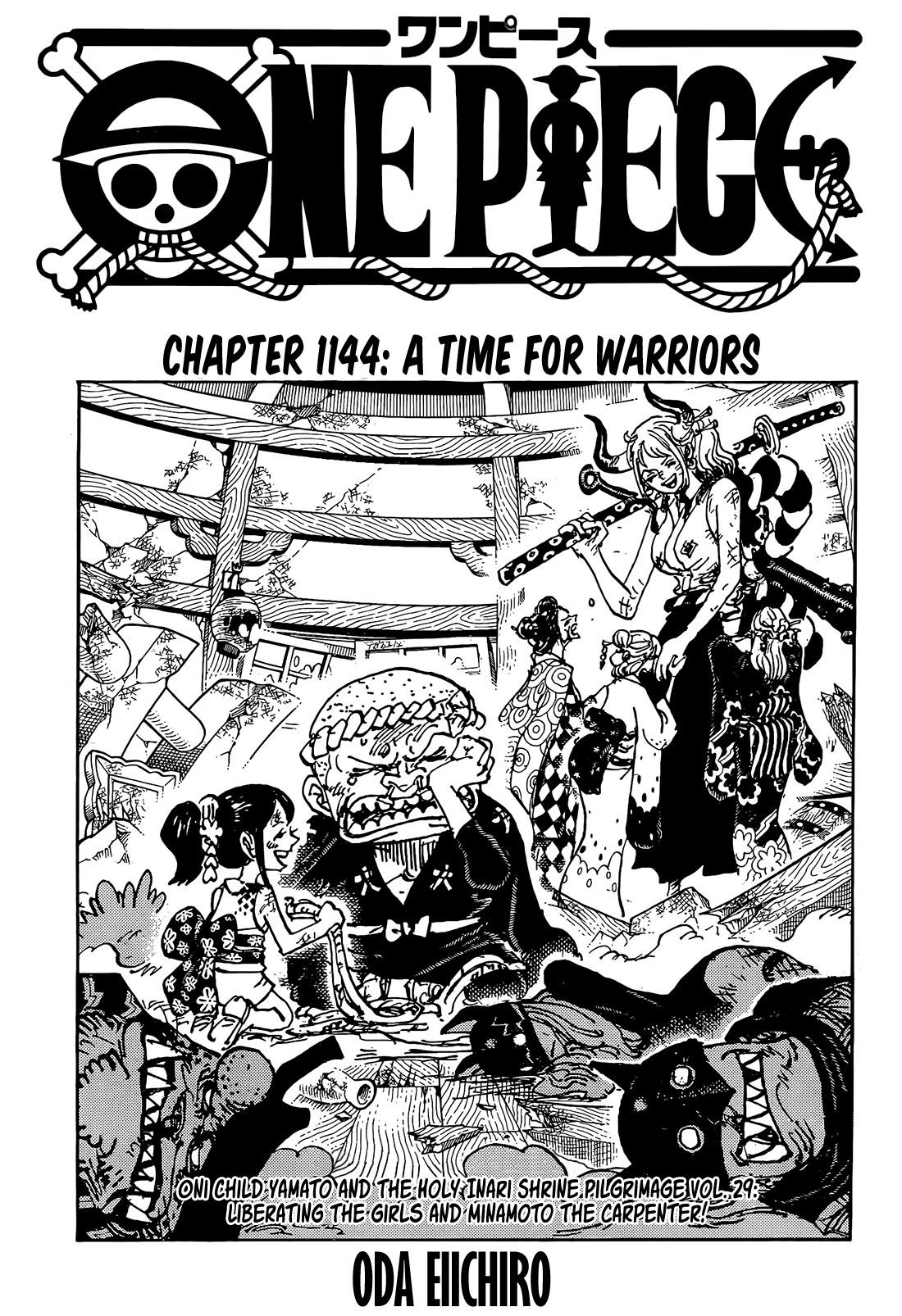 One Piece Manga Chapter 1144 page 1 - A Time for Warriors