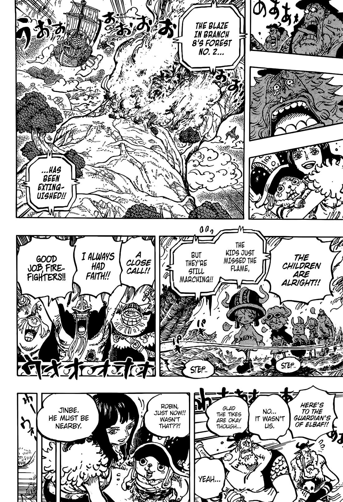 One Piece Manga Chapter 1145 page 15 - Wildfire in Forest Sector 2, Branch Route 8