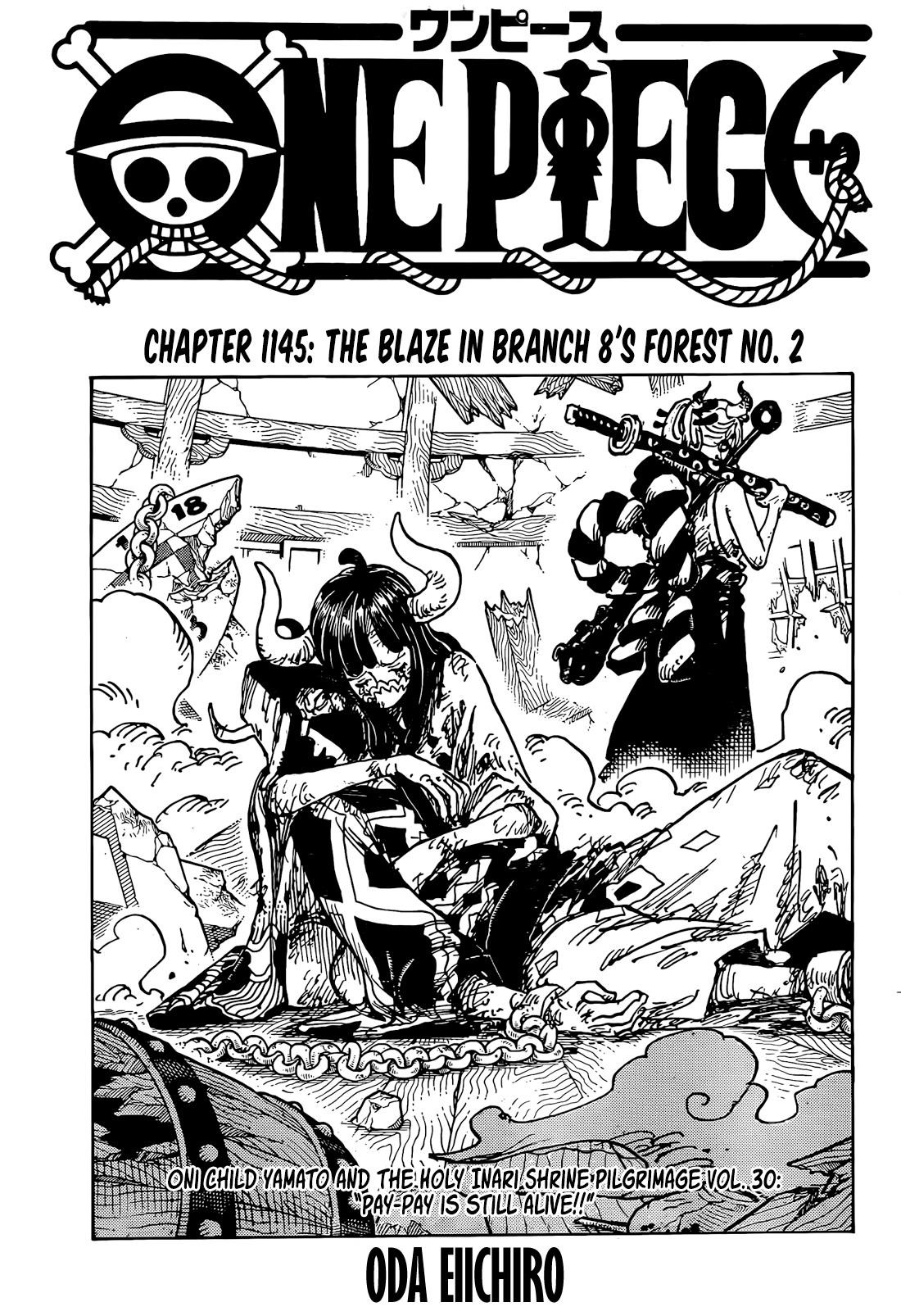 One Piece Manga Chapter 1145 page 2 - Wildfire in Forest Sector 2, Branch Route 8
