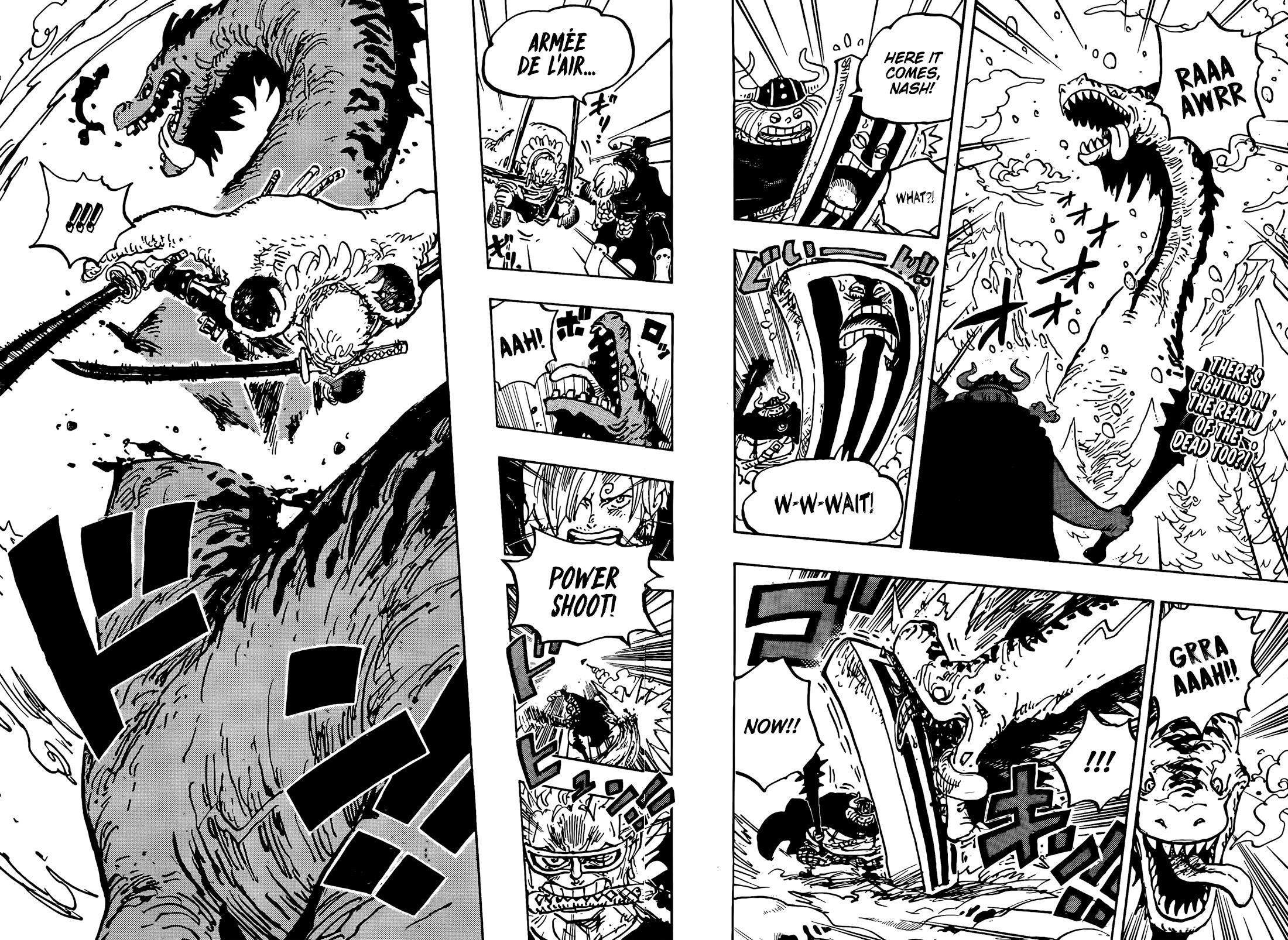 One Piece Manga Chapter 1145 page 3 - Wildfire in Forest Sector 2, Branch Route 8