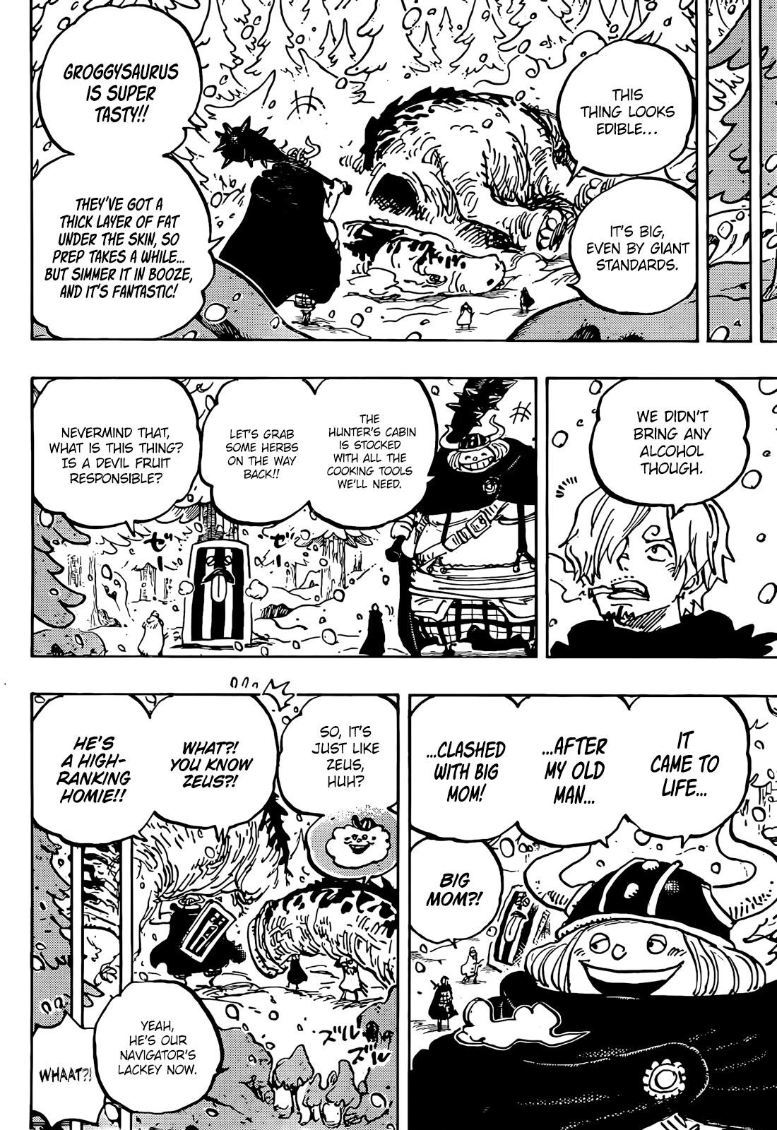 One Piece Manga Chapter 1145 page 4 - Wildfire in Forest Sector 2, Branch Route 8