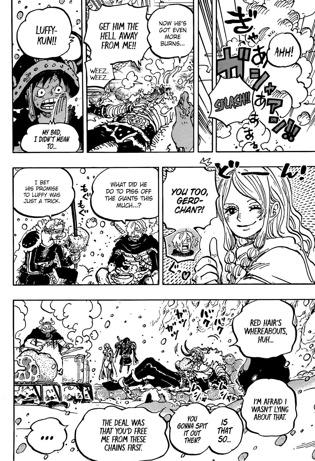 One Piece Manga Chapter 1145 page 8 - Wildfire in Forest Sector 2, Branch Route 8