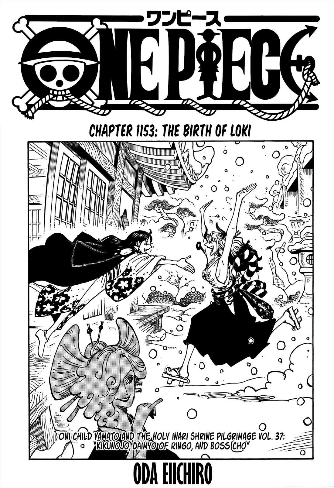 One Piece Manga Chapter 1153 page 1 - The Birth of Loki