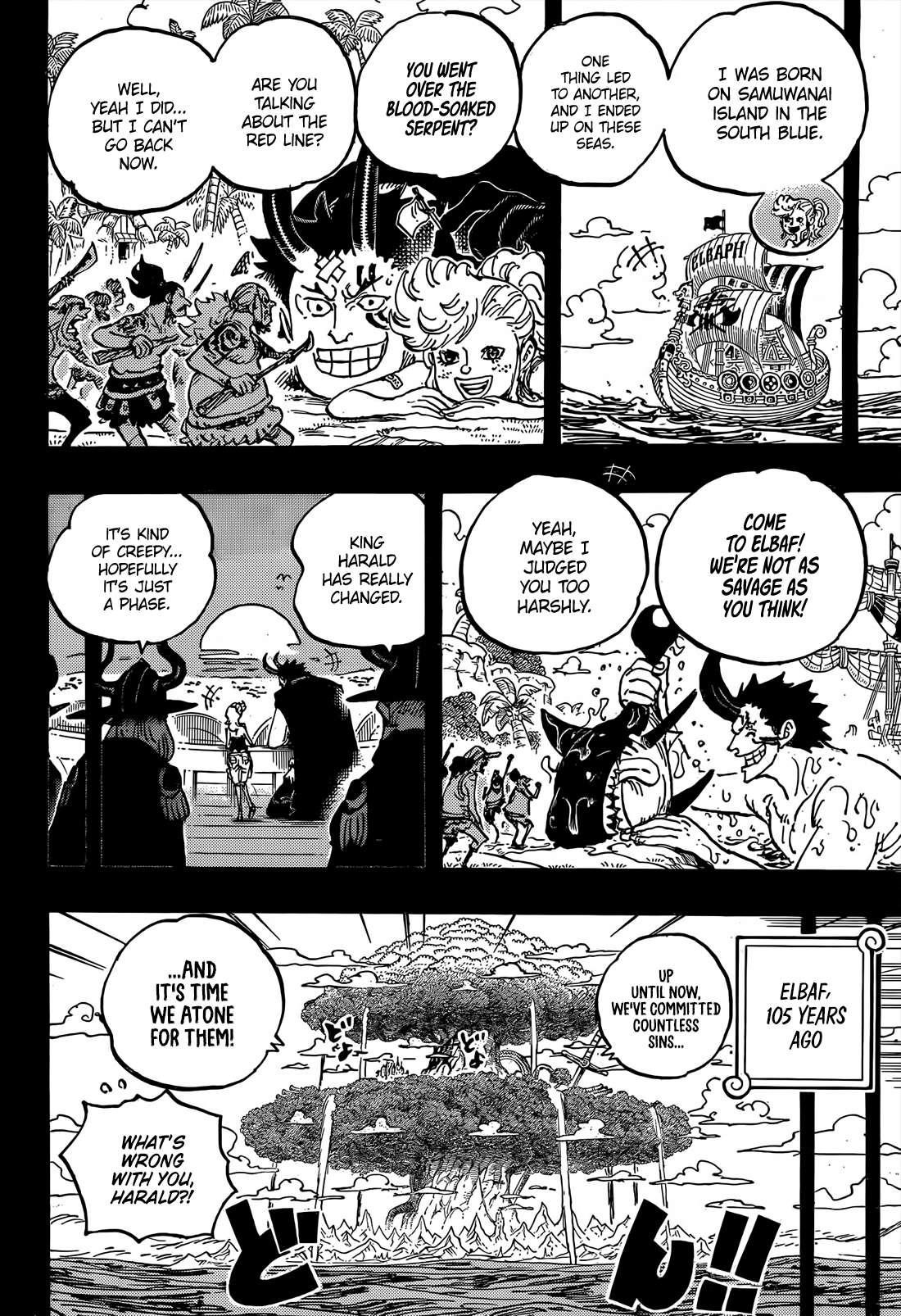 One Piece Manga Chapter 1153 page 8 - The Birth of Loki