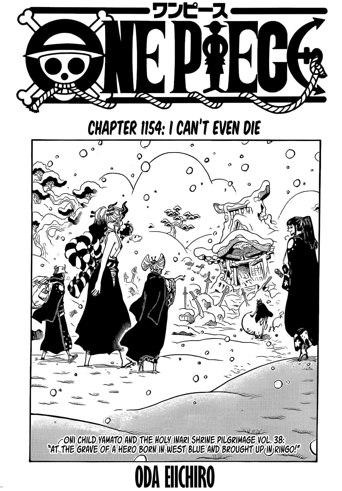 One Piece Manga Chapter 1154 page 1 - Can't Even Die