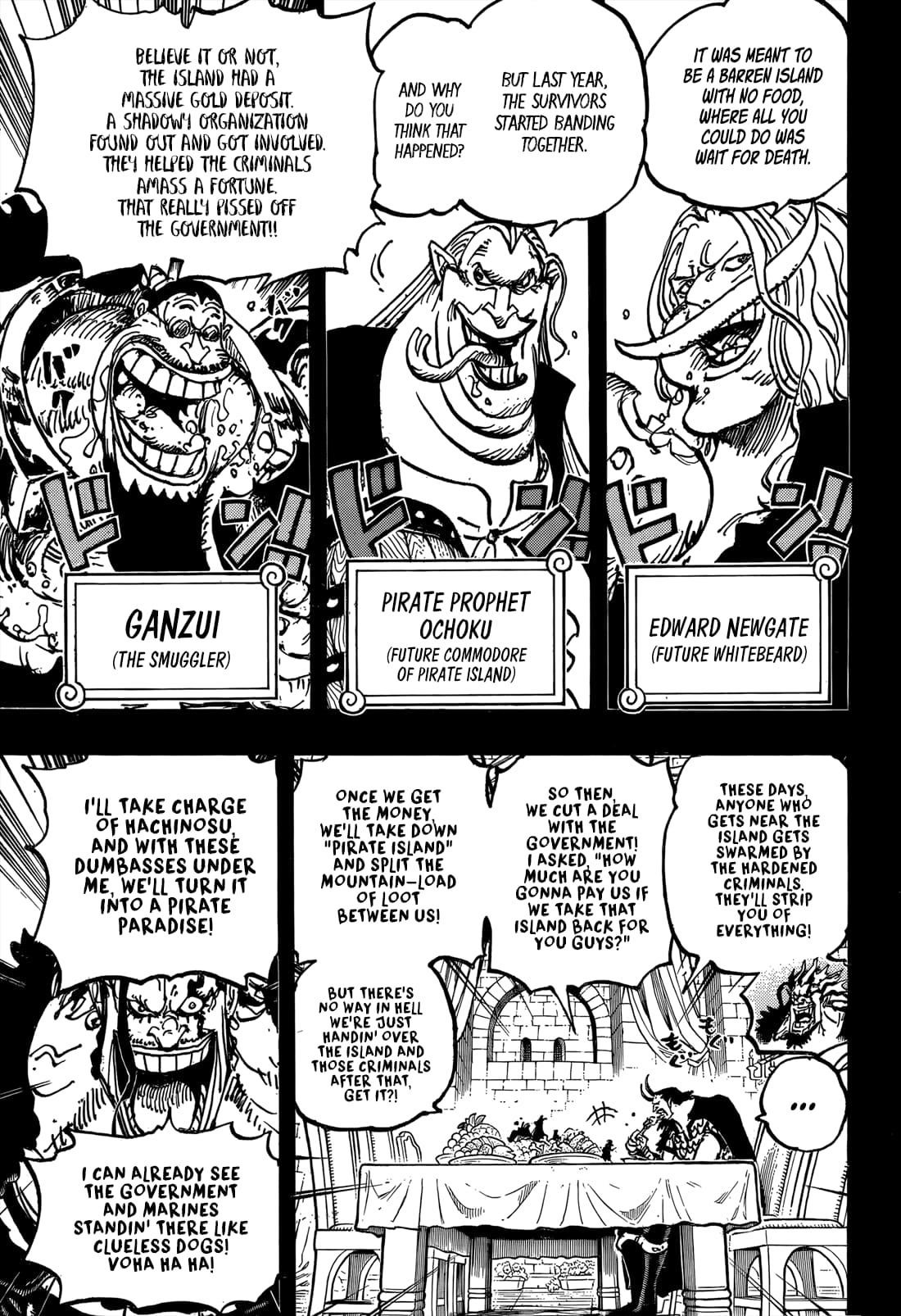 One Piece Manga Chapter 1155 page 13 - The Rocks Pirates