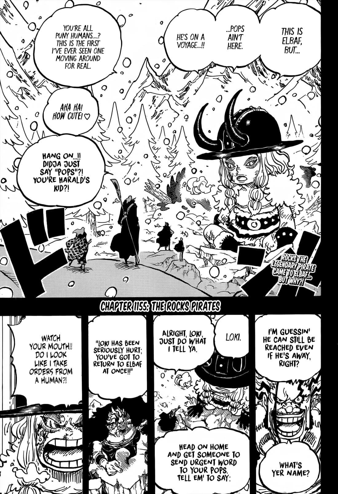 One Piece Manga Chapter 1155 page 3 - The Rocks Pirates