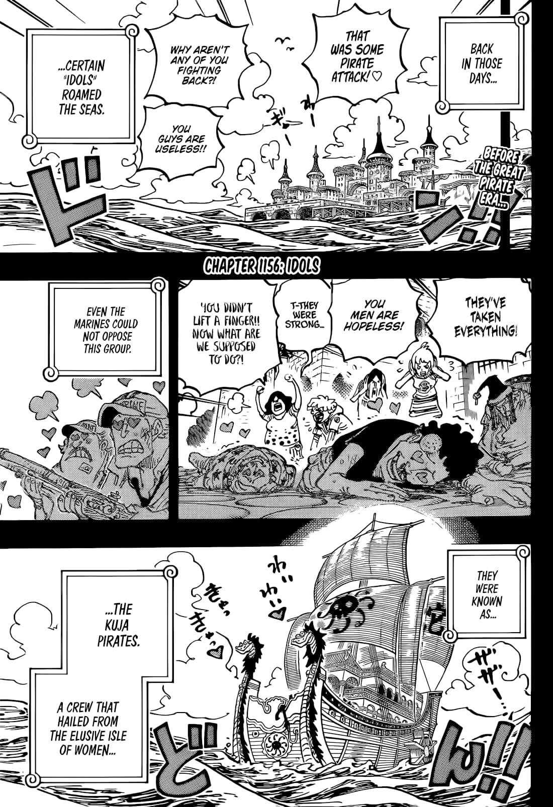 One Piece Manga Chapter 1156 page 3 - Idols