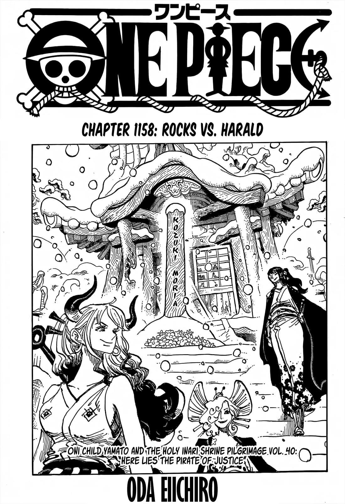 One Piece Manga Chapter 1158 page 1 - Rocks vs. Harald
