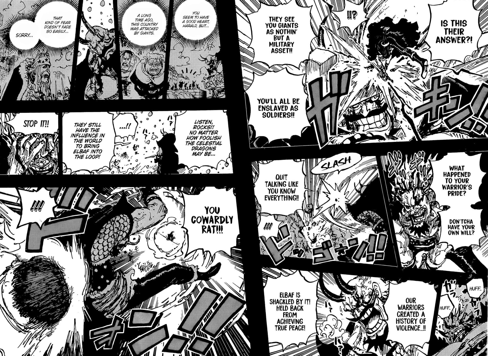 One Piece Manga Chapter 1158 page 11 - Rocks vs. Harald