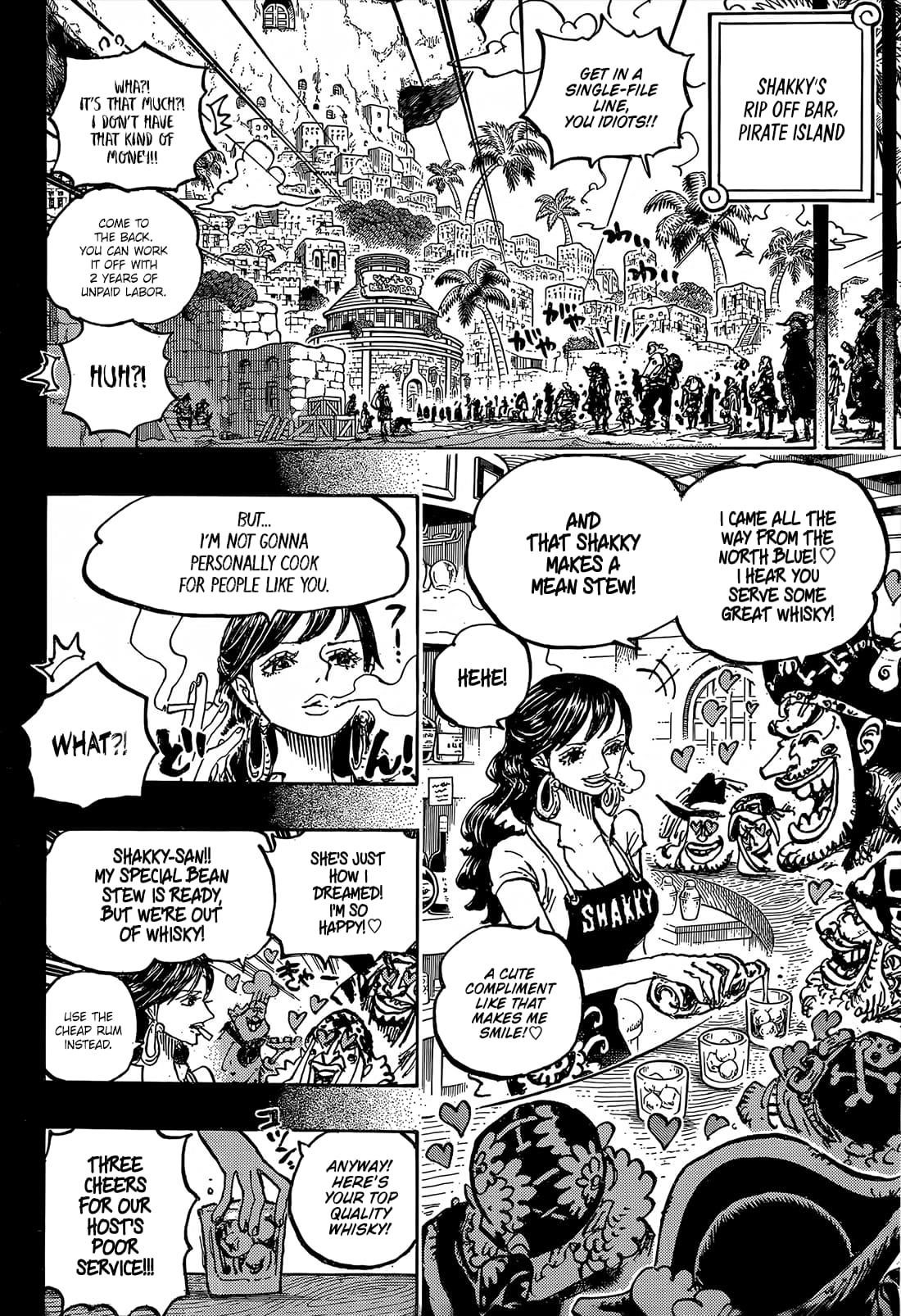 One Piece Manga Chapter 1158 page 6 - Rocks vs. Harald