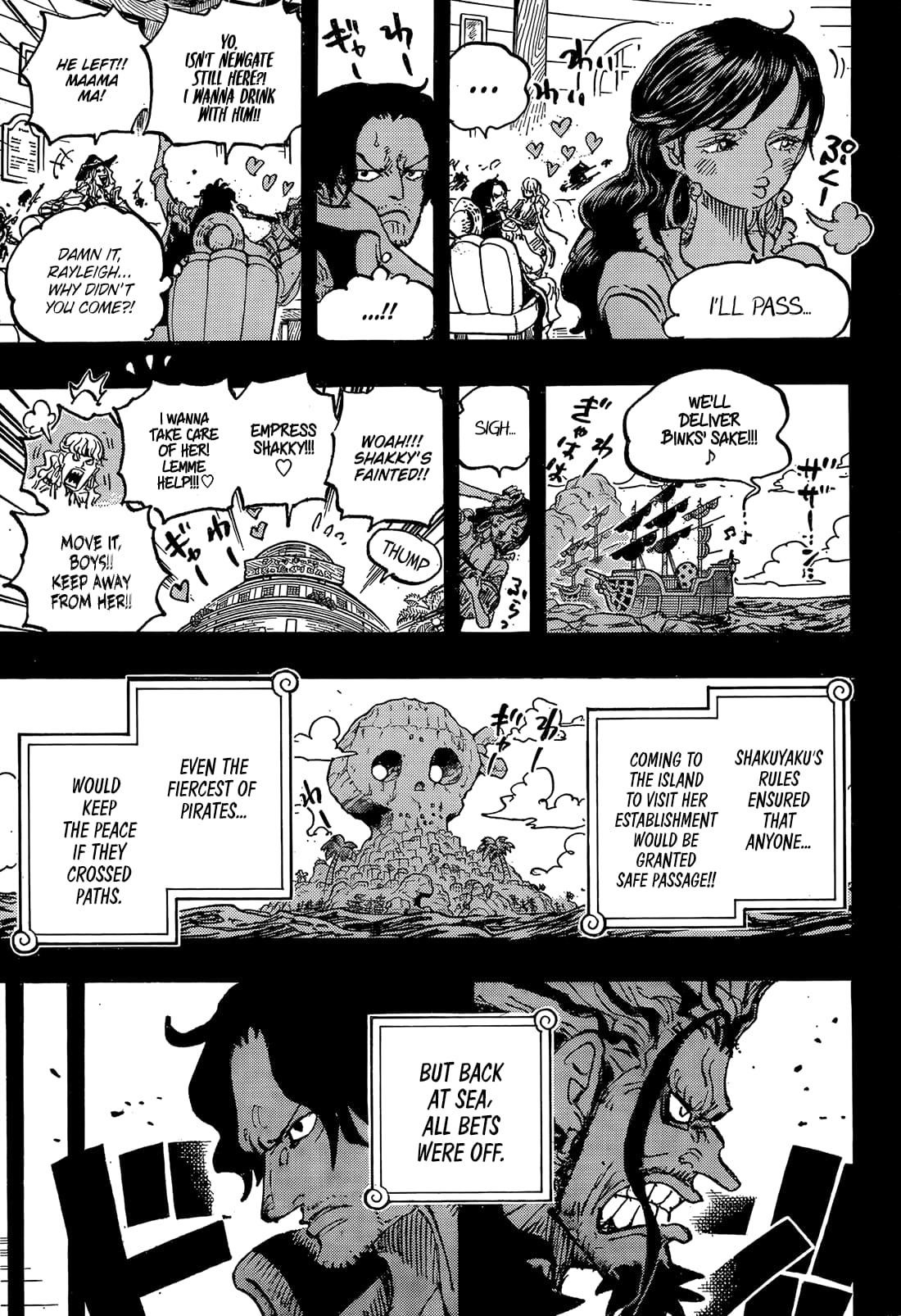 One Piece Manga Chapter 1158 page 9 - Rocks vs. Harald