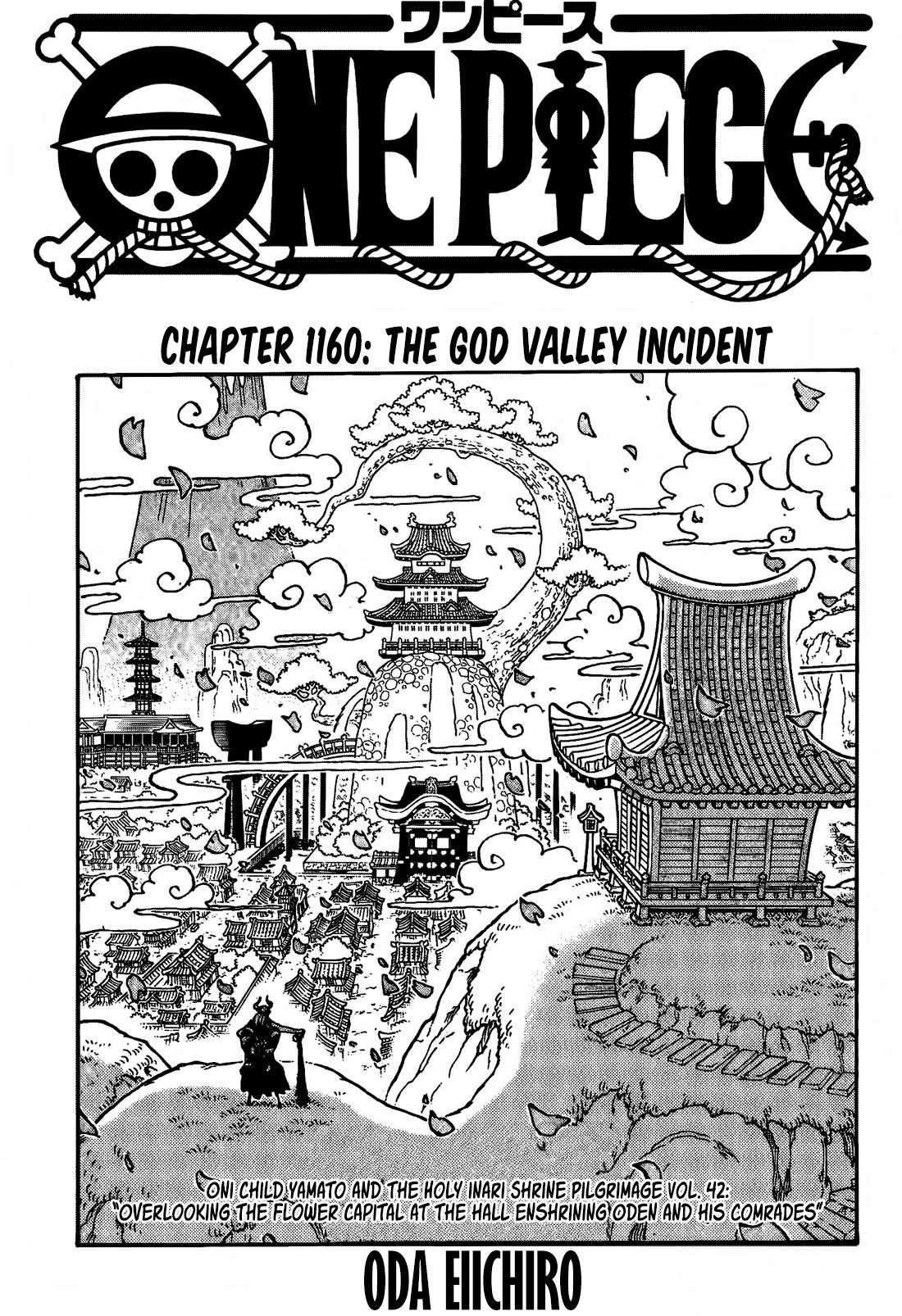 One Piece Manga Chapter 1160 page 1 - The God Valley Incident