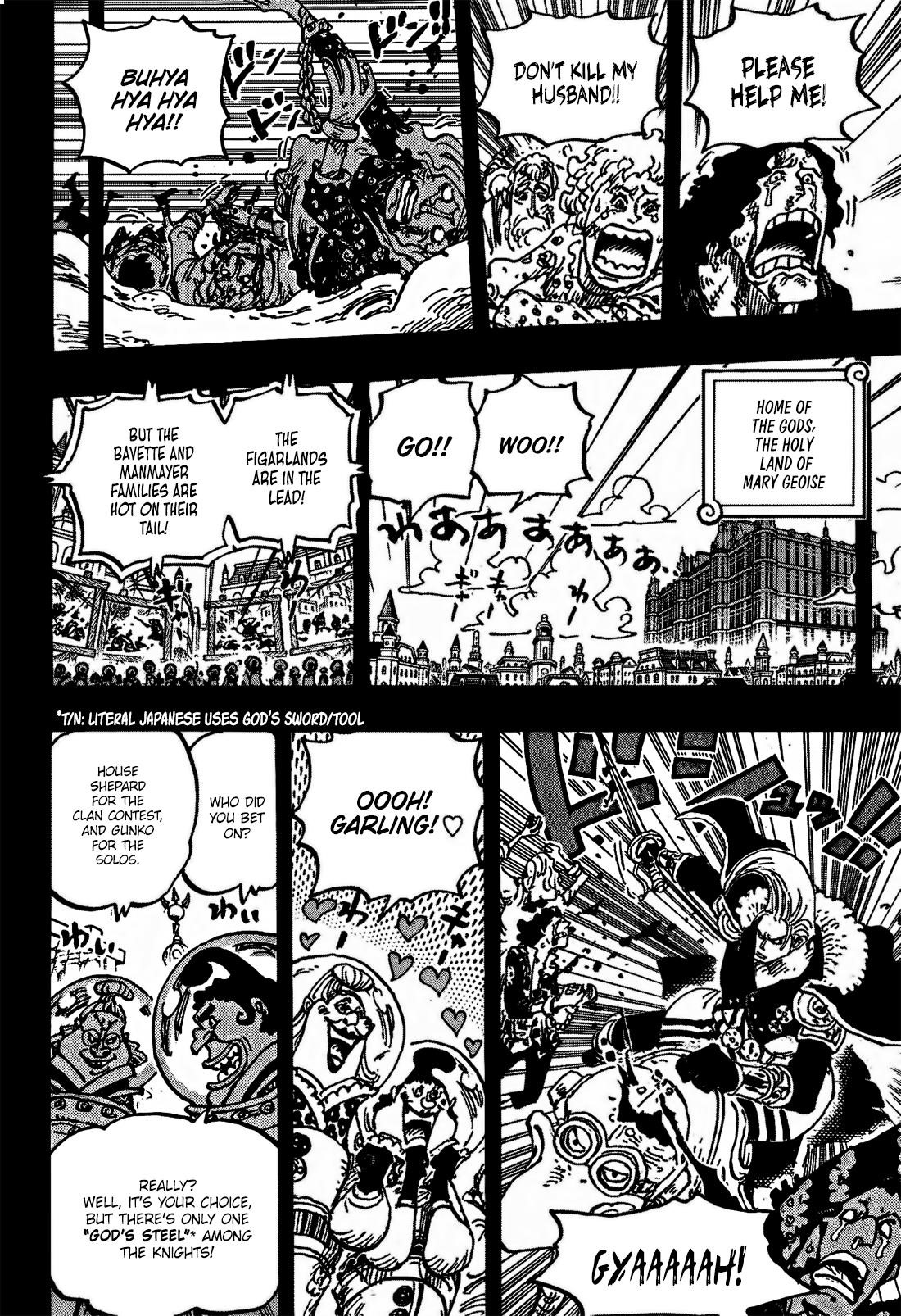 One Piece Manga Chapter 1160 page 5 - The God Valley Incident