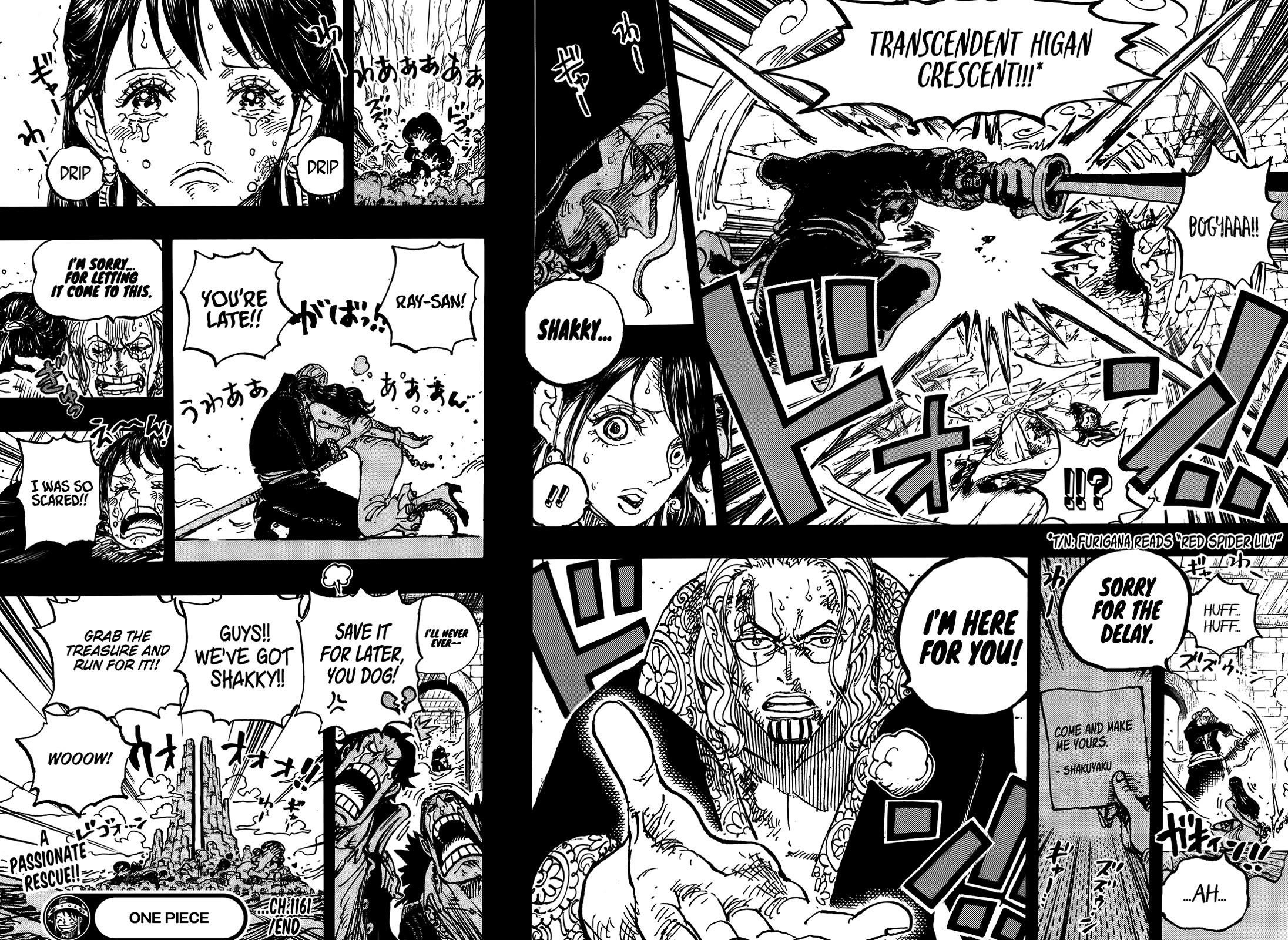 One Piece Manga Chapter 1161 page 15 - A Song of Love Bound Under a Hail of Arrows