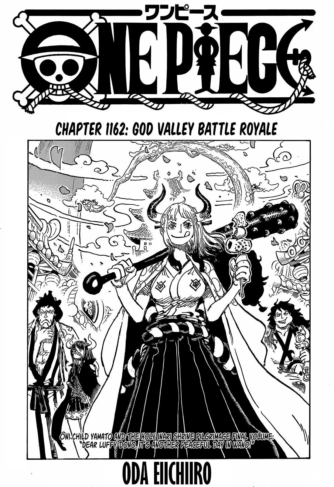 One Piece Manga Chapter 1162 page 1 - God Valley Battle Royale