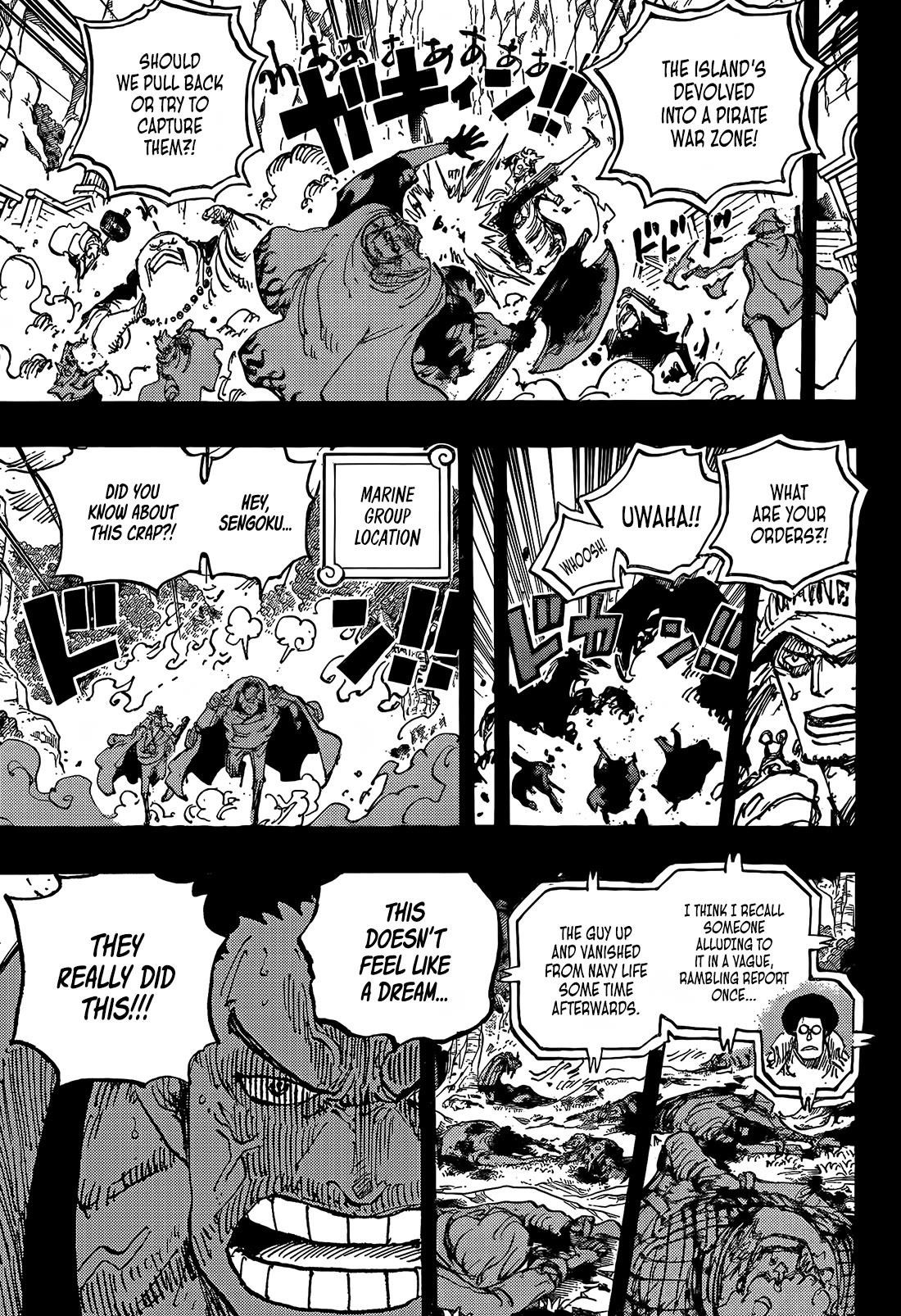 One Piece Manga Chapter 1162 page 5 - God Valley Battle Royale