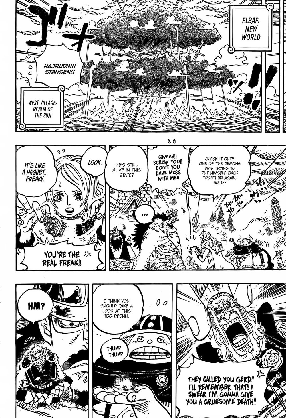 One Piece Manga Chapter 1179 page 8 - Nerona Imu Descends
