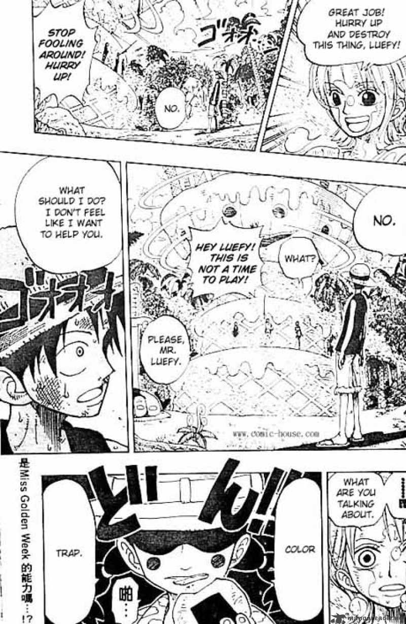One Piece Manga Chapter 123 page 19 - Luffy vs. Mr. 3