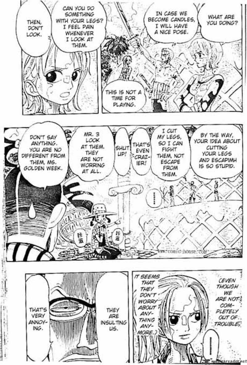 One Piece Manga Chapter 123 page 3 - Luffy vs. Mr. 3