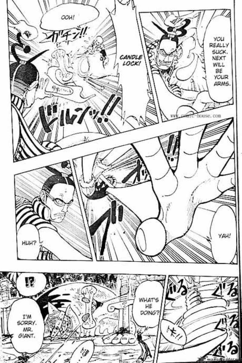 One Piece Manga Chapter 123 page 7 - Luffy vs. Mr. 3