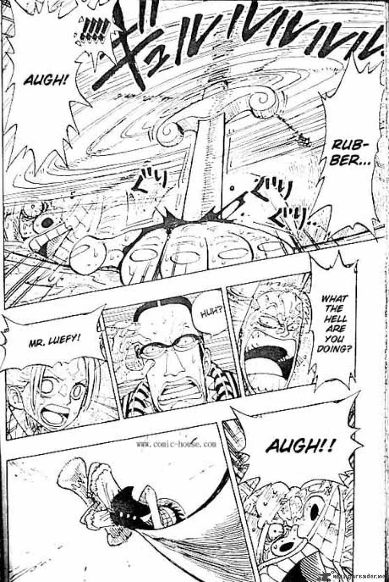 One Piece Manga Chapter 123 page 8 - Luffy vs. Mr. 3