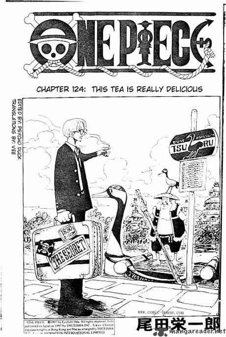 One Piece Manga Chapter 124 page 1 - The Tea is Good