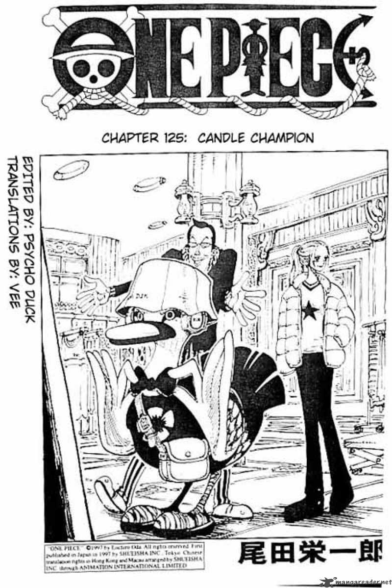 One Piece Manga Chapter 125 page 1 - Candle Champion