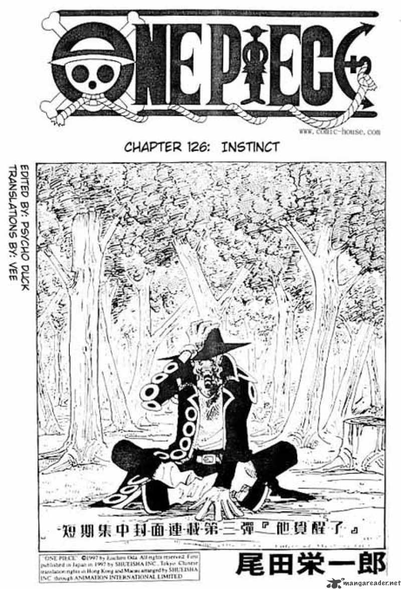 One Piece Manga Chapter 126 page 1 - Instinct