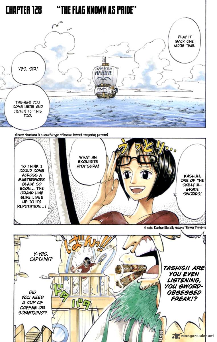 One Piece Manga Chapter 128 page 1 - Pride (Pirate Flag)