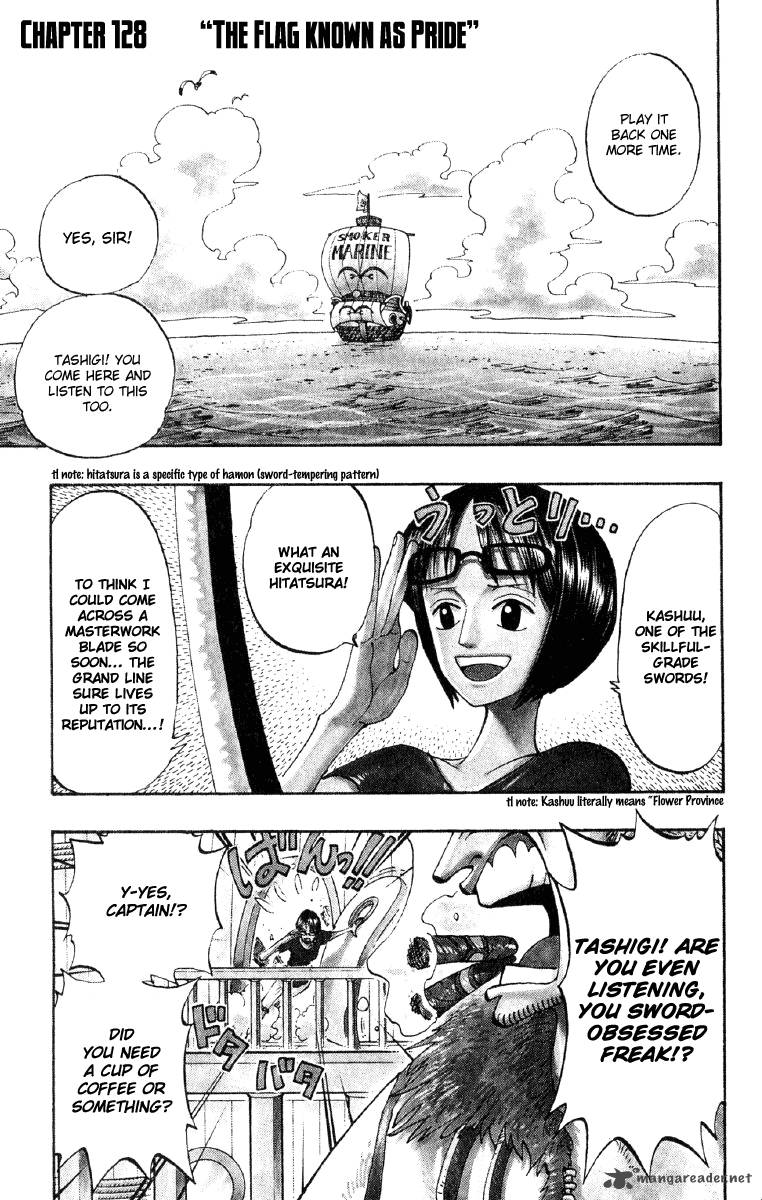 One Piece Manga Chapter 128 page 2 - Pride (Pirate Flag)