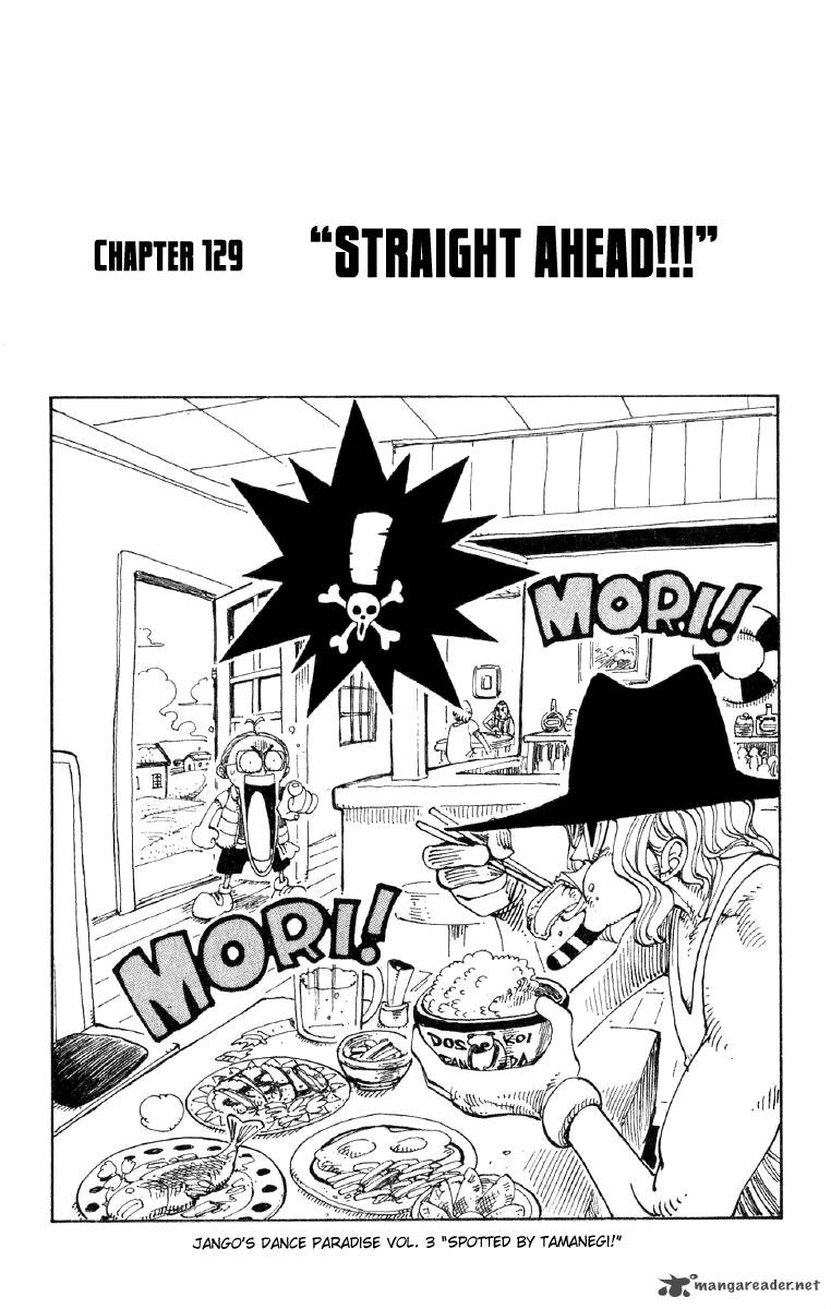 One Piece Manga Chapter 129 page 1 - Straight Ahead!!!