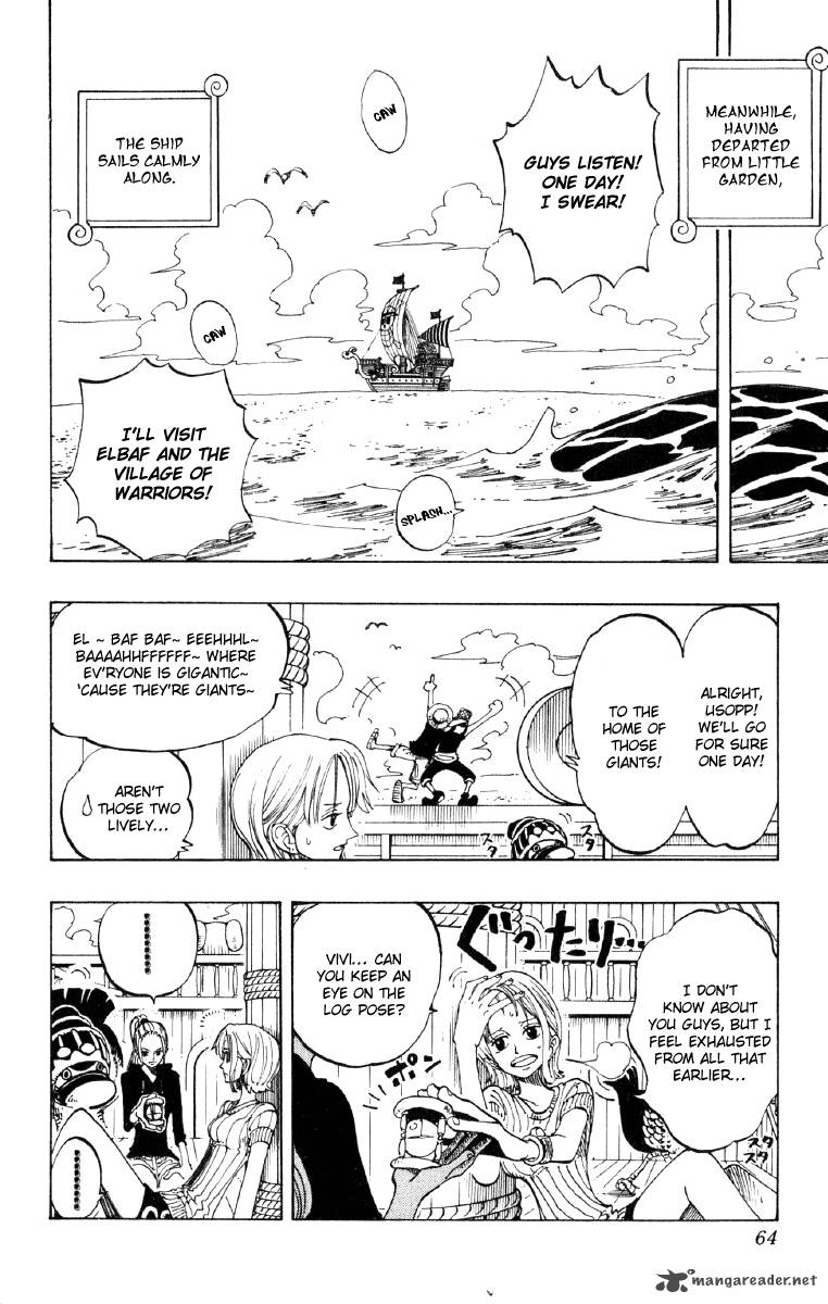 One Piece Manga Chapter 129 page 14 - Straight Ahead!!!
