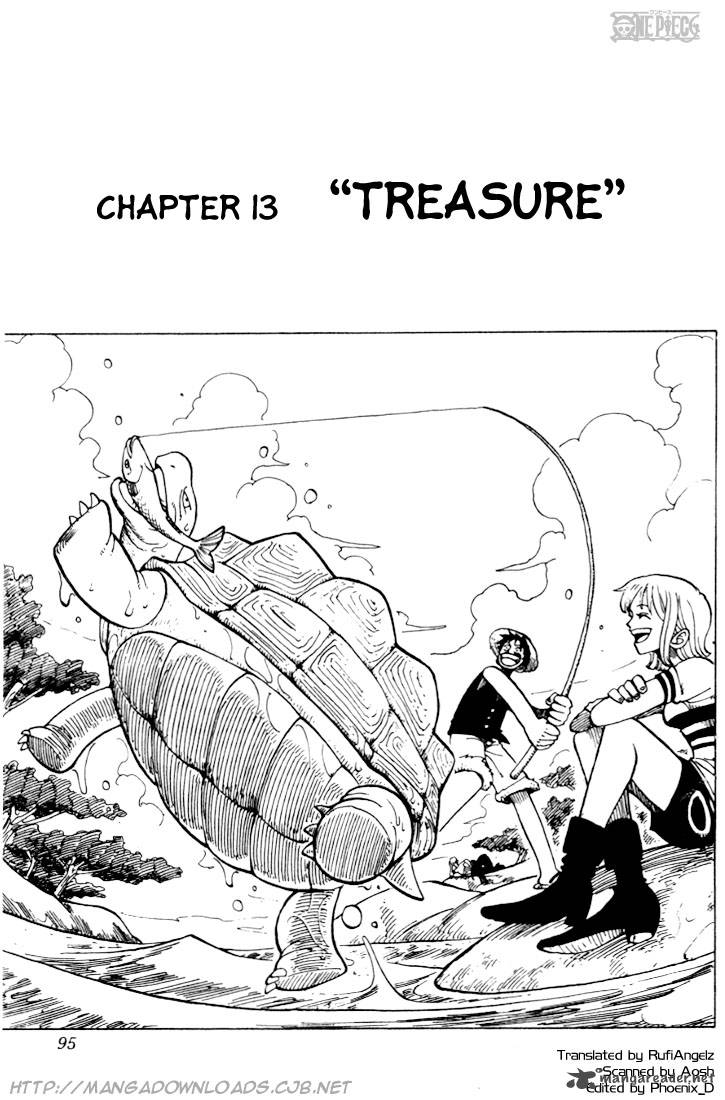 One Piece Manga Chapter 13 page 1 - Treasure