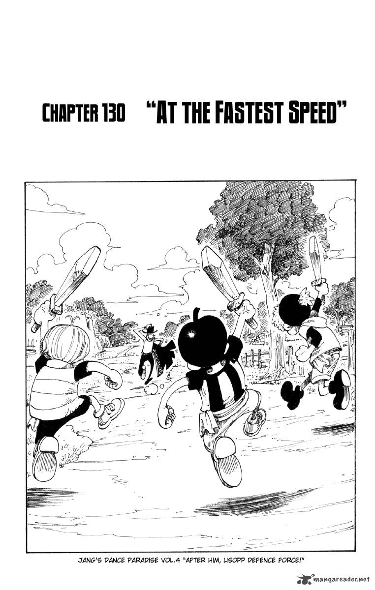 One Piece Manga Chapter 130 page 1 - Maximum Speed