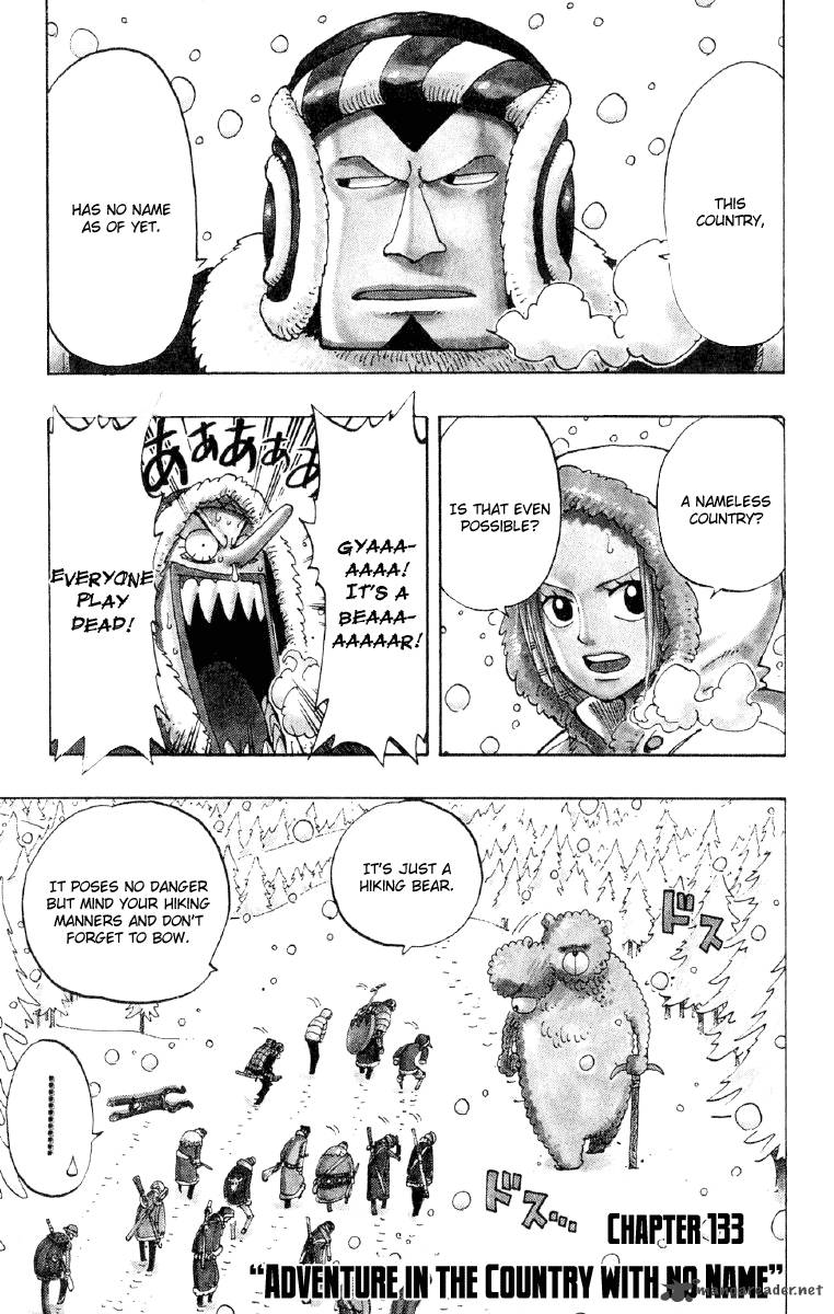 One Piece Manga Chapter 133 page 2 - Adventure in a Nameless Country