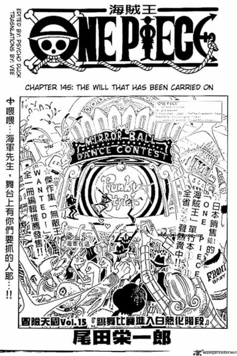 One Piece Manga Chapter 145 page 1 - Inherited Will