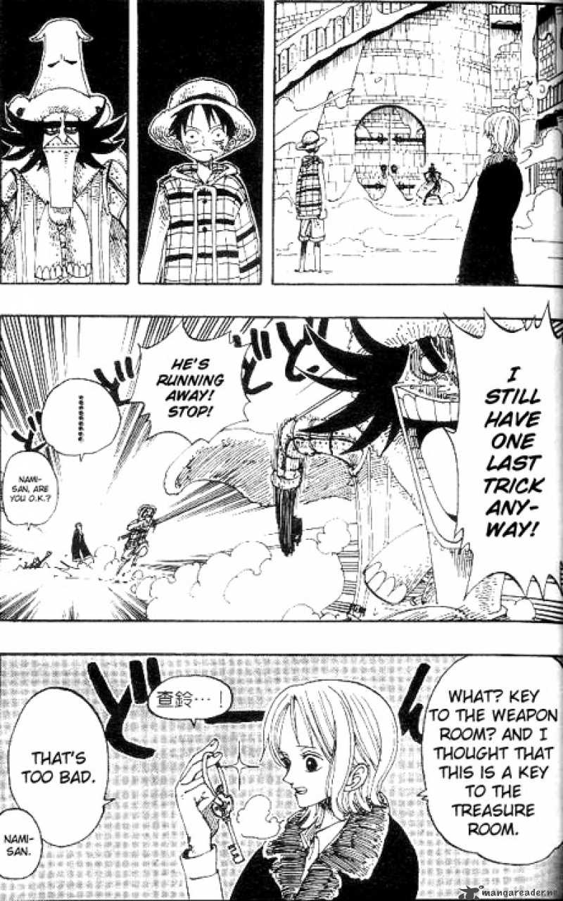 One Piece Manga Chapter 150 page 13 - Royal Drum Crown 7-Shot Tin Tyrant Cannon