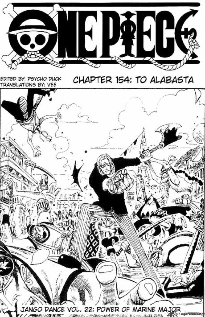 One Piece Manga Chapter 154 page 1 - To Arabasta