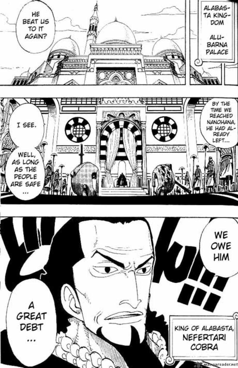 One Piece Manga Chapter 155 page 10 - "Pirate" Sir Crocodile