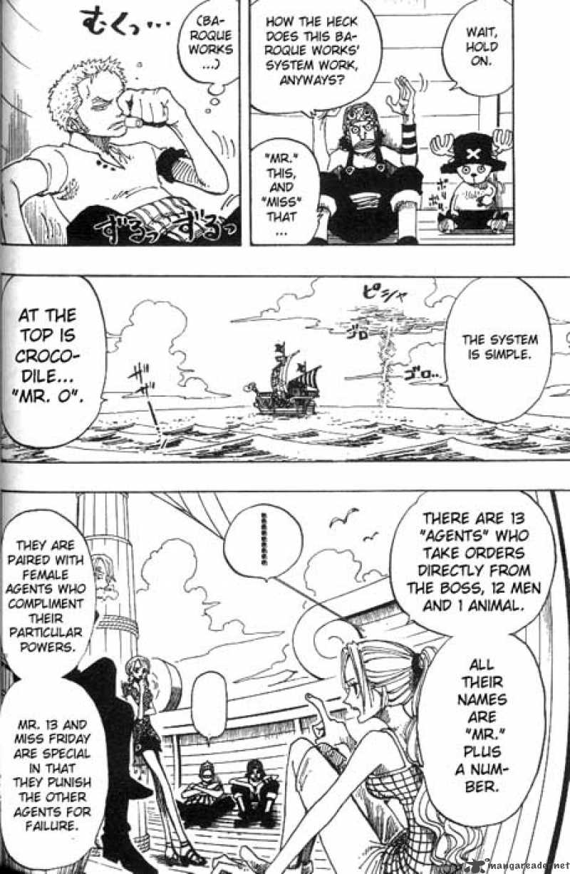 One Piece Manga Chapter 155 page 15 - "Pirate" Sir Crocodile
